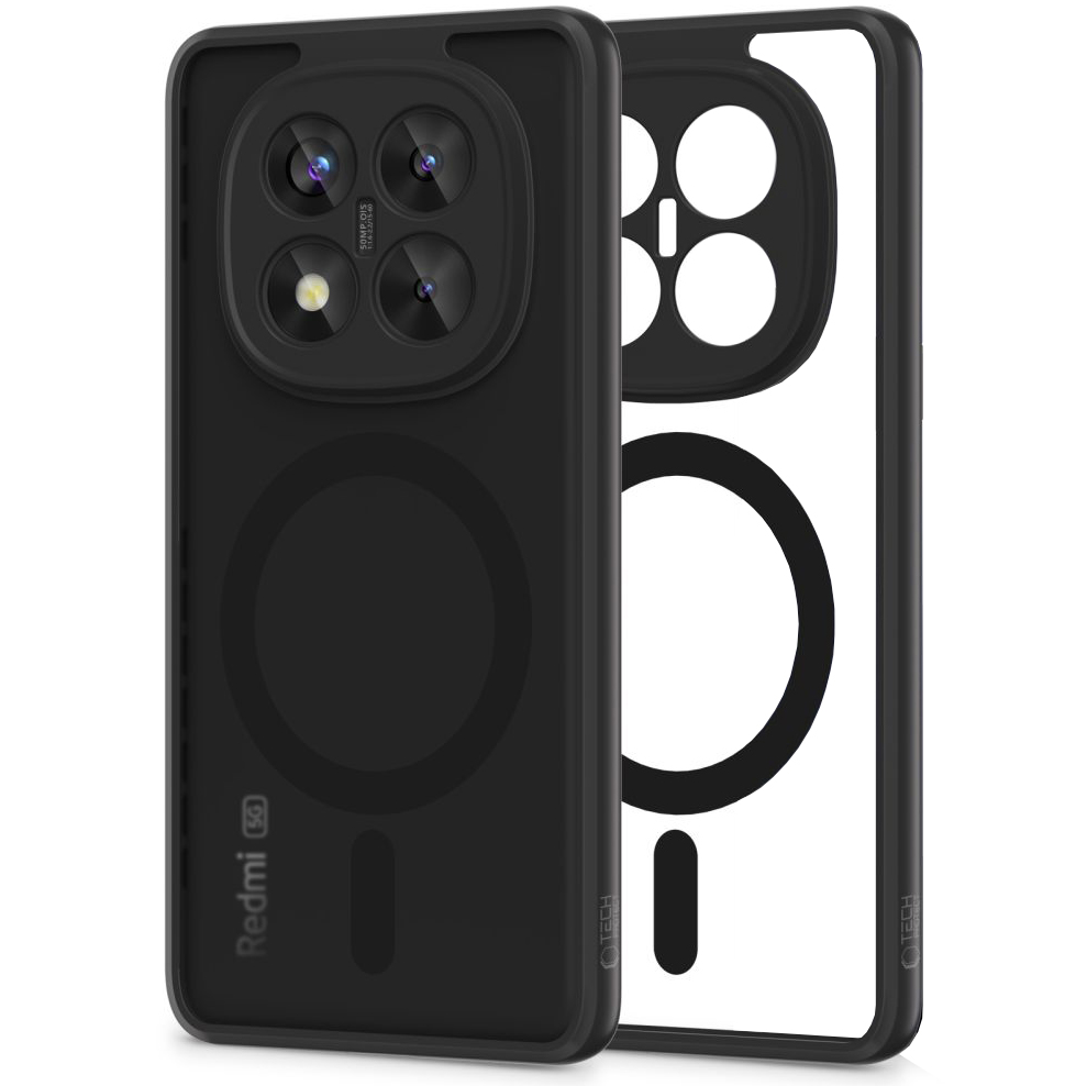  Etui Tech-Protect MagMat MagSafe do Redmi Note 14 Pro Plus 5G, czarny matowy   